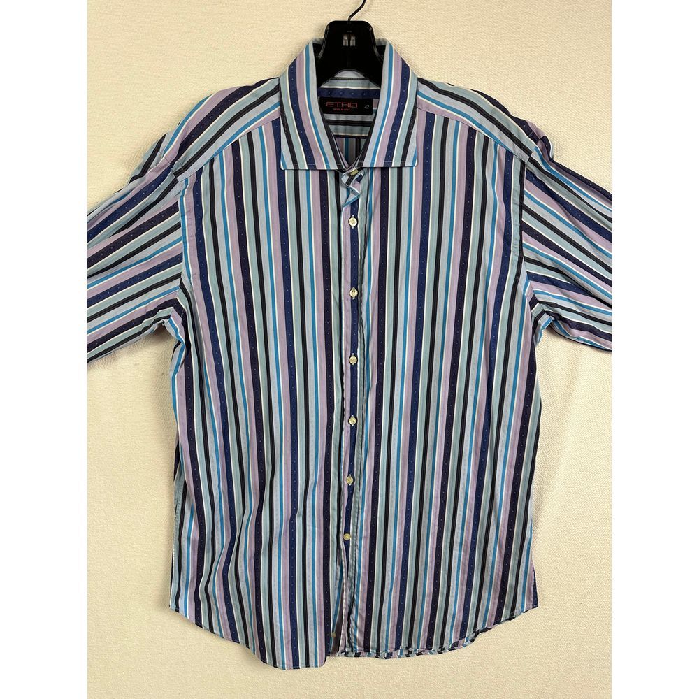 Etro Button Up‎ Men's 42 Long Sleeve Striped